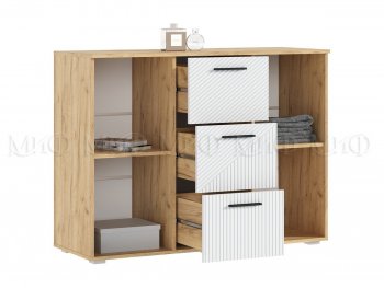 Комод Сильвия, крафт/белый (Миф) в Нягани - nyagan.mebel-e96.ru