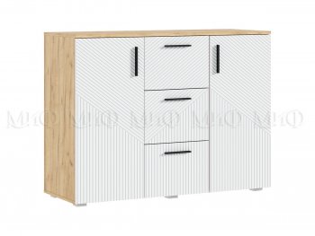 Комод Сильвия, крафт/белый (Миф) в Нягани - nyagan.mebel-e96.ru