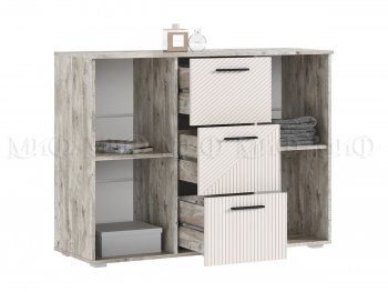 Комод Сильвия, дуб юкон/кашемир (Миф) в Нягани - nyagan.mebel-e96.ru