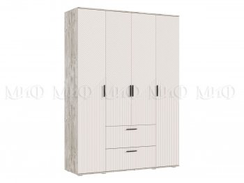 Шкаф 1600 мм Сильвия, дуб юкон/кашемир (Миф) в Нягани - nyagan.mebel-e96.ru