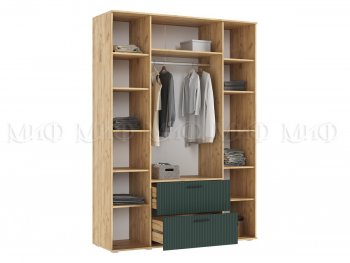 Шкаф 1600 мм Сильвия, крафт/грин (Миф) в Нягани - nyagan.mebel-e96.ru