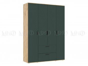 Шкаф 1600 мм Сильвия, крафт/грин (Миф) в Нягани - nyagan.mebel-e96.ru