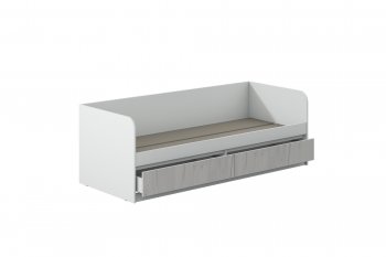 Кровать Соната 900 белый/крафт белый (Зарон) в Нягани - nyagan.mebel-e96.ru