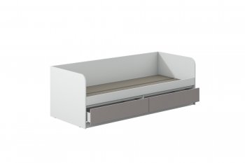 Кровать Соната 900 белый/кашемир(Зарон) в Нягани - nyagan.mebel-e96.ru