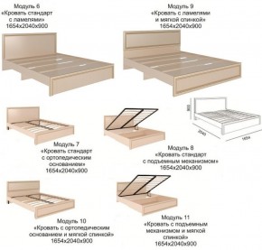 Спальный гарнитур Беатрис модульный (Риннер) в Нягани - nyagan.mebel-e96.ru