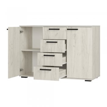 Комод Стандарт №2 NEW крафт белый  (БТС) в Нягани - nyagan.mebel-e96.ru