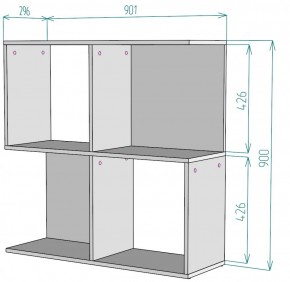 Стеллаж S34 (Белый) в Нягани - nyagan.mebel-e96.ru