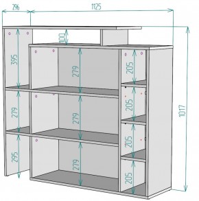 Стеллаж S36 (Белый) в Нягани - nyagan.mebel-e96.ru