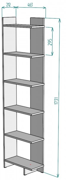 Стеллаж S4 (ДМ) в Нягани - nyagan.mebel-e96.ru