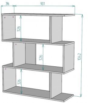 Стеллаж S41 (Белый) в Нягани - nyagan.mebel-e96.ru