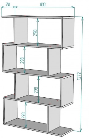 Стеллаж S54 (ДМ) в Нягани - nyagan.mebel-e96.ru