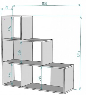 Стеллаж S66 (ДВ) в Нягани - nyagan.mebel-e96.ru