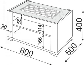 Стол журнальный Тиффани М09 (Риннер) в Нягани - nyagan.mebel-e96.ru