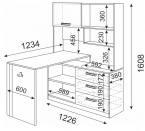 Стол компьютерный Волкер М7 (Риннер) в Нягани - nyagan.mebel-e96.ru