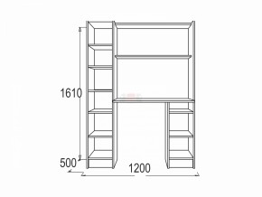 Стол письменный Омега-2 в Нягани - nyagan.mebel-e96.ru