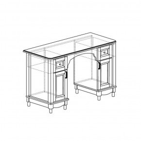 Стол письменный Прованс 410 (Яна) в Нягани - nyagan.mebel-e96.ru