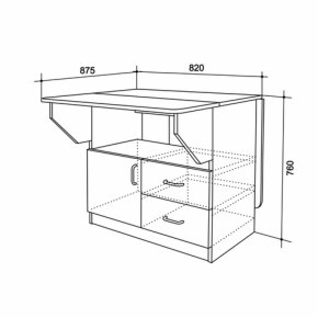 Стол-тумба (Мебельсон) в Нягани - nyagan.mebel-e96.ru