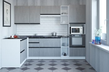 Кухонный гарнитур Сюита мега прайм 1500*2700 мм (Герда) в Нягани - nyagan.mebel-e96.ru