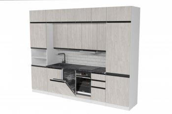Кухонный гарнитур Сюита люкс 3000 мм (Герда) в Нягани - nyagan.mebel-e96.ru