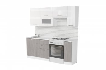 Кухонный гарнитур Терция ультра 2000 мм (Герда) в Нягани - nyagan.mebel-e96.ru