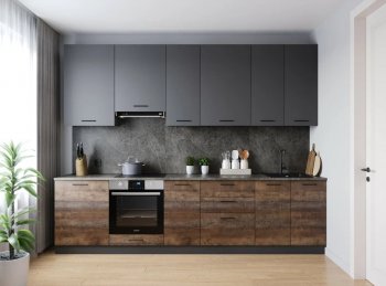 Кухонный гарнитур высокий Трансильвания 3000 мм (Санвут) в Нягани - nyagan.mebel-e96.ru