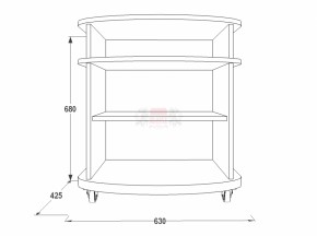 Тумба для теле-радио аппаратуры Фант 1 в Нягани - nyagan.mebel-e96.ru