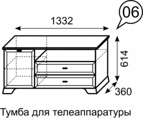 Тумба для телеаппаратуры Венеция 6 бодега в Нягани - nyagan.mebel-e96.ru