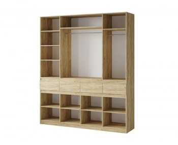 Шкаф 2000 мм Турин ЛДСП крафт серый/кашемир (ВВР) в Нягани - nyagan.mebel-e96.ru