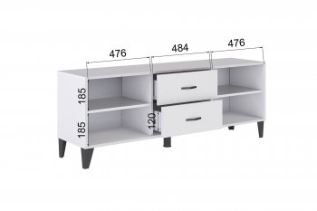 Тумба под ТВ ТВМ-6 крафт золотой/серый графит (Микон) в Нягани - nyagan.mebel-e96.ru