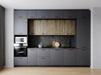 Кухонный гарнитур Умбра 3400 мм МДФ (Санвут) в Нягани - nyagan.mebel-e96.ru