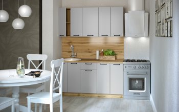 КУхонный гарнитур Валерия 1600 мм вотан/серый (Сурская) в Нягани - nyagan.mebel-e96.ru