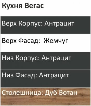 Кухонный гарнитур Вегас 2200 мм в Нягани - nyagan.mebel-e96.ru