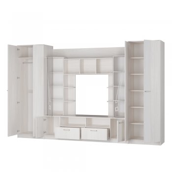 Стенка Венеция ясень белый (БТС) в Нягани - nyagan.mebel-e96.ru