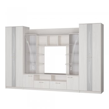 Стенка Венеция ясень белый (БТС) в Нягани - nyagan.mebel-e96.ru