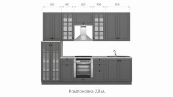 Кухонный гарнитур Верона 2800 мм в Нягани - nyagan.mebel-e96.ru