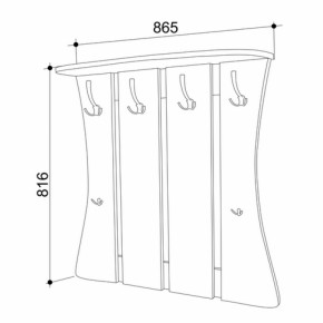 Вешалка Уют 2 (Мебельсон) в Нягани - nyagan.mebel-e96.ru