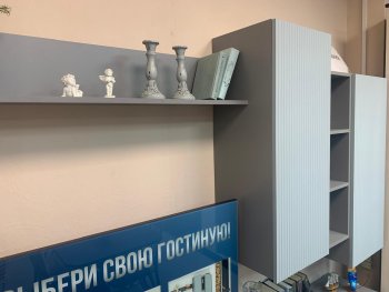 Стенка Сканди МДФ НМ-001 грин грей софт (Стиль) в Нягани - nyagan.mebel-e96.ru