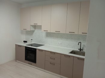 Кухонный гарнитур высокий Латте 3000 мм, Стол. 38 мм в Нягани - nyagan.mebel-e96.ru