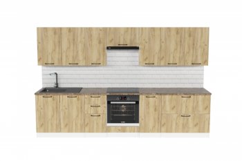 Кухонный гарнитур Янтарь 3000 мм (Герда) в Нягани - nyagan.mebel-e96.ru