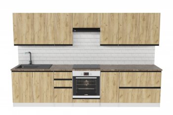 Кухонный гарнитур Янтарь экстра 3000 мм (Герда) в Нягани - nyagan.mebel-e96.ru