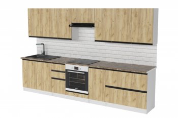 Кухонный гарнитур Янтарь экстра 3000 мм (Герда) в Нягани - nyagan.mebel-e96.ru